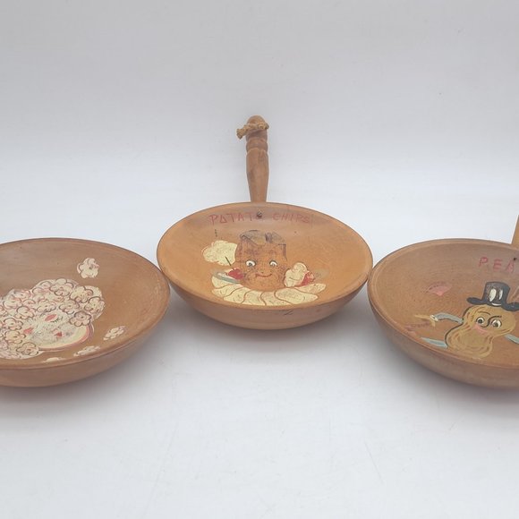 Nasco Wood Snack Bowls - Picture 3 of 11